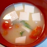 豆腐とトマトの味噌汁